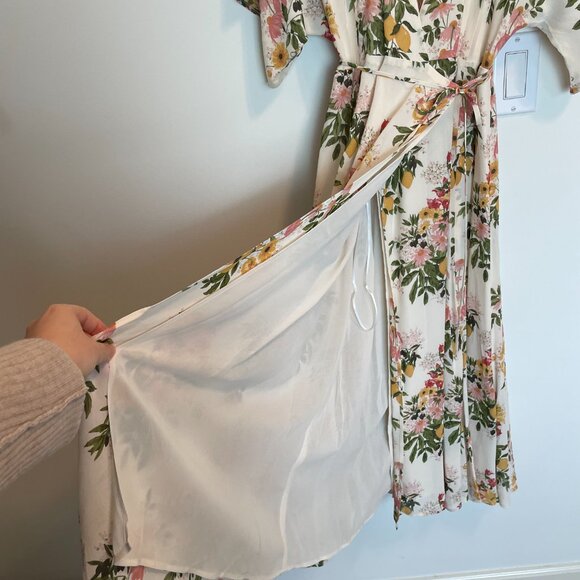 REFORMATION Karen Floral Wrap Midi Maxi Dress Milo \\ M - Picture 6 of 9